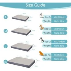 CUSCINO NOBLEZA CANE GATTO CUSCINI LAVABILE CUCCIA INTERNO ANTISCIVOLO CUSCINO TRASPIRANTE S L M XL-S L60 L40 H8 Cm -Cibi per cani in Italia 67361918 3