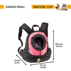 Ferplast KANGOO Zainetto Per Cani. Due Misure.. Variante SMALL - Misure: 37 X 16 X H 36.5 Cm - Rosa -Cibi per cani in Italia 67445741 2