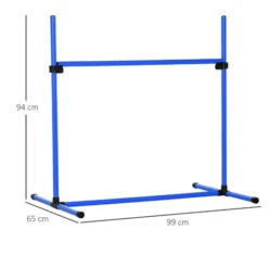 PawHut Set Di 4 Ostacoli Regolabili Agility Dog Per Addestramento Cani Con Borsa Da Trasporto, 99x71x95cm -Cibi per cani in Italia 67533623 3