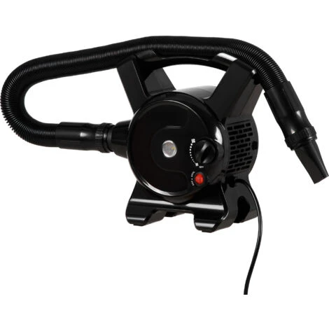 PawHut Soffiatore Per Cani Con Velocità E Temperatura Regolabili, Tubo Flessibile E 3 Beccucci, 2400W, Nero 3 PawHut Soffiatore Per Cani Con Velocità E Temperatura Regolabili, Tubo Flessibile E 3 Beccucci, 2400W, Nero