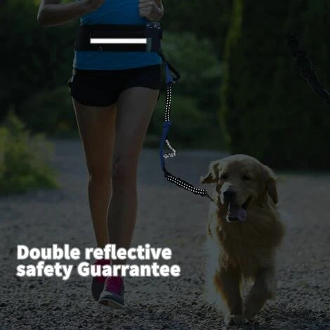 GUINZAGLIO REGOLABILE DA CORSA PER CANI MANI LIBERE DUE MANIGLIE ALLE ESTREMITÀ PASSEGGIATE E FORMAZIONE 5 GUINZAGLIO REGOLABILE DA CORSA PER CANI MANI LIBERE DUE MANIGLIE ALLE ESTREMITÀ PASSEGGIATE E FORMAZIONE - immagine 3