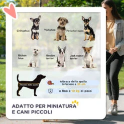 PawHut Passeggino Per Cani Carrello Per Animali Domestici, Grigio, 75 X 45 X 97cm -Cibi per cani in Italia 6812717 4
