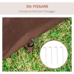 PawHut Trasportino Per Cani E Gatti Pieghevole, Caffè, 61x46x51cm 10 PawHut Trasportino Per Cani E Gatti Pieghevole, Caffè, 61x46x51cm -Cibi per cani in Italia 6812750 4