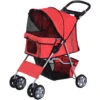 PawHut Passeggino Per Cani, Carrello Per Animali Domestici, Carrello Carrozzina 75 X 45 X 97cm Rosso 2 PawHut Passeggino Per Cani, Carrello Per Animali Domestici, Carrello Carrozzina 75 X 45 X 97cm Rosso -Cibi per cani in Italia 6812761 1