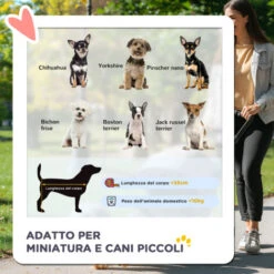 PawHut Passeggino Per Cani, Carrello Per Animali Domestici, Carrello Carrozzina 75 X 45 X 97cm Rosso -Cibi per cani in Italia 6812761 4