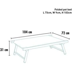 Brandina Per Cani Lettino Spiaggia Mare In Alluminio Animali Doggy Colore: Grigio -Cibi per cani in Italia 6845580 3