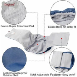 GroupM IT- Pantaloni Fisiologici Assorbenti Anti Molestie Per Cani (nero XS) 9 GroupM IT- Pantaloni Fisiologici Assorbenti Anti Molestie Per Cani (nero XS) -Cibi per cani in Italia 69487825 4