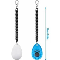 GroupM Blu*1, Bianco*1 Pet Trainer Clicker Ovale Pet Bark Stopper Pet Supplies -Cibi per cani in Italia 69489953 4