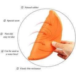 Frisbee Per Cani, Frisbee Per Cani, 2 Pezzi Frisbee Giocattoli Per Cani Per Esercizi All'Aperto E Giochi Per Cani Di Piccola E Media Taglia VerdeArancione -Cibi per cani in Italia 69714614 3