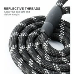 Guinzaglio Per Cani, Guinzaglio Per Cani In Corda Con Impugnatura Morbida Imbottita, Fili Altamente Riflettenti, Sacchetti Per Rifiuti E Dispenser Per Cani, Guinzaglio In Corda Da 1,5 M Per Cani Di Tu -Cibi per cani in Italia 69715403 3