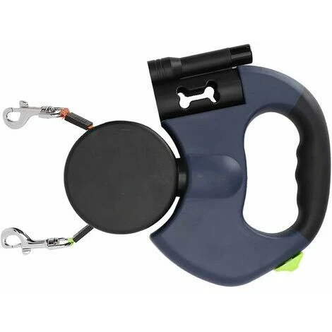Guinzaglio Per Cani Doppio Retrattile Con Due Cavi Lunghi 3 Metri, Guinzaglio Per Cani Doppio Senza Grovigli A 360° Per Portare A Spasso Due Cani Fino A 50 Libbre 4 Guinzaglio Per Cani Doppio Retrattile Con Due Cavi Lunghi 3 Metri, Guinzaglio Per Cani Doppio Senza Grovigli A 360° Per Portare A Spasso Due Cani Fino A 50 Libbre - immagine 2