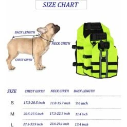 Giubbotto Di Salvataggio Per Animali Domestici Giubbotto Di Salvataggio Di Sicurezza Per Cani Giubbotto Di Salvataggio Per Cani Di Taglia Regolabile Per Nuoto, Surf, Canottaggio, Caccia (M, Verde) -Cibi per cani in Italia 69716592 4