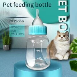 Biberon Per Allattamento Da 120 Ml Per Cuccioli, Animali Domestici, Viaggi, Cani Di Piccola Taglia, Gatti, Cuccioli, Con Capezzolo Di Ricambio (verde) -Cibi per cani in Italia 69716920 3
