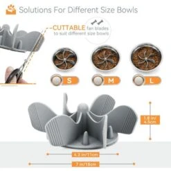 Ciotola Per Cani Anti-ghiottone, Accessorio Per Mangiare Lentamente Per Golosi, Divisorio Per Ciotola In Ceramica/inossidabile/vetro, Inserto Per Ciotola Per Cani Di Piccola Taglia Grande Con Fondo St -Cibi per cani in Italia 69717141 2