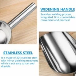 MINKUROW 2 Misurini Per Farina, In Acciaio Inossidabile, Possono Essere Usati Come Misurini Per Ghiaccio, Misurini Per Pesare, Misurini Per Alimenti -Cibi per cani in Italia 69784612 2