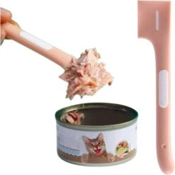 MINKUROW Cucchiaio Durevole Per Cani E Gatti - Cucchiaio Per Alimenti Per Animali Domestici Tpr Di Grande Capacità - Cucchiai Per Cani Dal Design Dritto Con Comoda Impugnatura Per Cani E Gatti (Rosa) -Cibi per cani in Italia 69784677 2