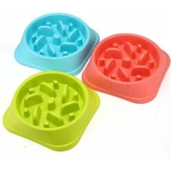 MINKUROW Ciotola Anti-Gonfiore Lenta Per Cani E Gatti Di Taglia Piccola, Media E Grande, Ciotola Anti-Ghiottone Ciotola Interattiva Per Animali Domestici Per Cani Alimentatore Per Gatti Evita Di Mangi -Cibi per cani in Italia 69787367 5