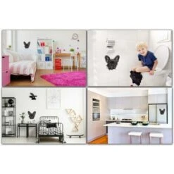 MINKUROW 3d Adesivi Murali Cane - Confezione Da 2 - Adesivi Decorativi Divertenti - Decalcomanie Cane Bulldog Francese Nero Per Parete - Frigorifero - Toilette - Camera - Auto - Frigorifero -Cibi per cani in Italia 69788184 4