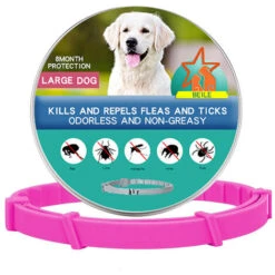 Collari Antipulci Per Cani, Collari Antipulci E Antizecche Regolabili, Collari Antipulci Impermeabili, Repellente Per Insetti （rosa） -Cibi per cani in Italia 69809258 4