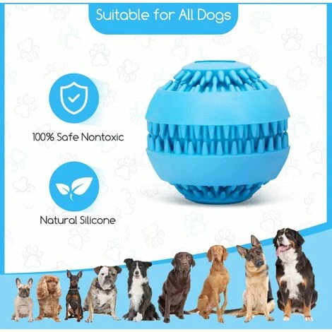 PALLA GIOCATTOLO PER CANI CON FUNZIONE DI CURA DENTALE DENTI GIOCATTOLO PER CANI GIOCATTOLO INTERATTIVO DA MASTICARE IN GOMMA NATURALE 7 PALLA GIOCATTOLO PER CANI CON FUNZIONE DI CURA DENTALE DENTI GIOCATTOLO PER CANI GIOCATTOLO INTERATTIVO DA MASTICARE IN GOMMA NATURALE - immagine 5