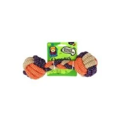 Doggy Masters Organics Yute Play Orange And Purple Ricami Osso 25 Cm