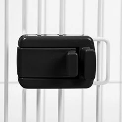 Iris Ohyama Box Per Cani / Cuccioli Da Interno Con Basetetto Asportabile, Porta Scorrevole Con Scrocco, Ganci Per Un Facile Montaggio Per Cane - Pet Circle CLS-960, Nero -Cibi per cani in Italia 70689148 3