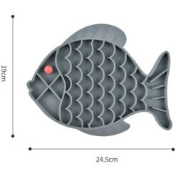 Ciotola Per L'alimentazione Lenta, Ciotola Per Gatti Anti Gola, Ciotola Anti Gola Da 1 Pezzi, Realizzata In Silicone Sicuro, Non Tossico, Anti Soffocamento, Per Gatti, Cani (19 X 24,5 Cm, Grigio) -Cibi per cani in Italia 70835935 2