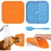 Tappetino Per Leccare I Cani, 2 Pezzi Tappetino Per Leccare I Gatti Senza BPA Con 1 Spatola In Silicone, Ventose Extra Forti Per Il Bagno, L'addestramento, La Toelettatura E La Manutenzione Degli Arti -Cibi per cani in Italia 70835997 1