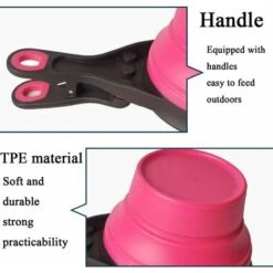 2 Pezzi Pieghevoli Per Animali Domestici In Silicone 3 In 1 Multi-funzione Ciotole Per Borsa Clip Per Cani Spuntino Misurino 10 2 Pezzi Pieghevoli Per Animali Domestici In Silicone 3 In 1 Multi-funzione Ciotole Per Borsa Clip Per Cani Spuntino Misurino -Cibi per cani in Italia 71079541 4