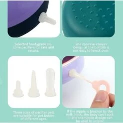 Mangiatoia Per Capezzoli Per Cuccioli, Ciotola Per Latte Bionica In Silicone Per Animali Domestici A Più Bocche, Latte Per Neonati A Lenta Alimentazione De -Cibi per cani in Italia 71080421 4