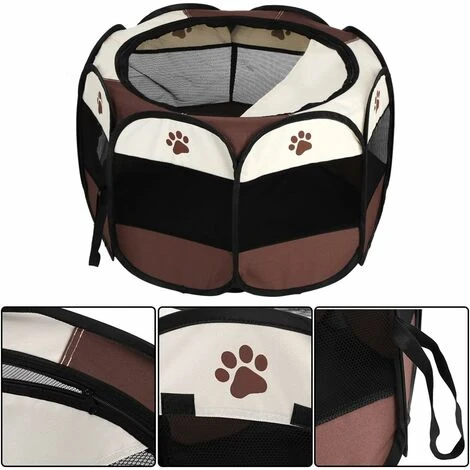 ZOLGINAH Box Per Cani, Box Per Animali Domestici, Tenda Per Piccoli Animali, Recinzione Per Esercizi Al Coperto, Tenda Comoda Portatile Pieghevole Traspirante Aziendale, 8 Pannelli 6 ZOLGINAH Box Per Cani, Box Per Animali Domestici, Tenda Per Piccoli Animali, Recinzione Per Esercizi Al Coperto, Tenda Comoda Portatile Pieghevole Traspirante Aziendale, 8 Pannelli - immagine 4