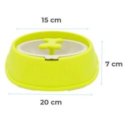 Ciotola Sport Per Cani Gatti 060377 Anti-soffocamento E Migliore Digestione 15cm Colore: Verde -Cibi per cani in Italia 7113642 2