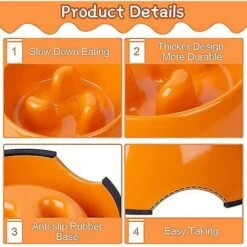 Ciotola Per Cani E Gatti Golosi, Ciotola Antiscivolo Che Favorisce Un'assunzione Di Cibo Più Lenta, Ciotola Interattiva In Melamina Anti-gonfiamento Arancione 9 Ciotola Per Cani E Gatti Golosi, Ciotola Antiscivolo Che Favorisce Un'assunzione Di Cibo Più Lenta, Ciotola Interattiva In Melamina Anti-gonfiamento Arancione -Cibi per cani in Italia 71373330 4