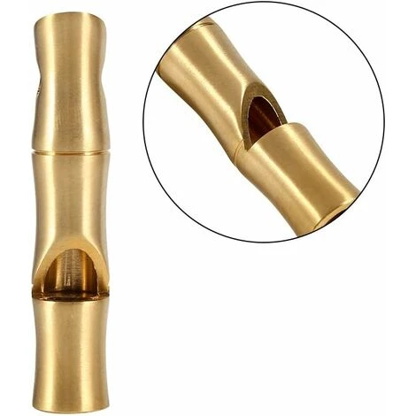Fischietto Da Esterno In Ottone Fischietto Da Sopravvivenza Di Emergenza Materiale EDC Fatto A Mano In Ottone Ad Alto Decibel Fischietto A Sezione Di Bambù Per Escursionismo All'aperto Campeggio Cacci 4 Fischietto Da Esterno In Ottone Fischietto Da Sopravvivenza Di Emergenza Materiale EDC Fatto A Mano In Ottone Ad Alto Decibel Fischietto A Sezione Di Bambù Per Escursionismo All'aperto Campeggio Cacci - immagine 2