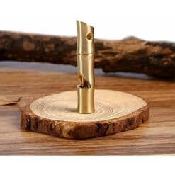Fischietto In Ottone Per Esterni Materiale EDC Fischietto In Ottone Ad Alto Decibel Fatto A Mano Per Escursionismo, Campeggio, Caccia, Sopravvivenza -Cibi per cani in Italia 71375525 5