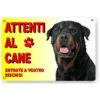 Attenti Al Cane Cartello Targa Rottweiler -Cibi per cani in Italia 71480308 1