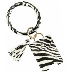 Croci Porta Sacchetti Con Braccialetto Modello Hula Hoop Zebra Per Cani