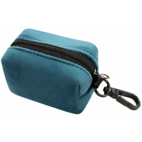 Croci Porta Sacchetti Modello Petrol Velour Per Cani 3 Croci Porta Sacchetti Modello Petrol Velour Per Cani