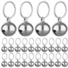 24 Pezzi Campanelli Per Gatti Con Portachiavi Campanelli Per Collare Per Cani, Campanelli Per Collare Da Addestramento Accessori Per Animali Domestici Festival Feste Campanelline Fai Da Te (argento) -Cibi per cani in Italia 71885146 1