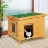 Casetta Per Gatti In Legno Con Porta A Doghe 2 Casetta Per Gatti In Legno Con Porta A Doghe -Cibi per cani in Italia 71918975 1