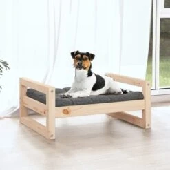 Cuccia Per Cani 55,5x45,5x28 Cm In Legno Massello Di Pino VidaXL -Cibi per cani in Italia 72267185 4
