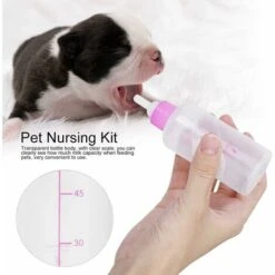 Biberon Per Animali Domestici, 6 Pezzi Da 60 Ml Biberon Per Gattini Per Cani Di Piccola Taglia Kit Per Allattamento Per Gatti Animali Domestici Biberon Per Allattamento Biberon (rosa) -Cibi per cani in Italia 72553621 2