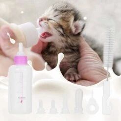 Biberon Per Animali Domestici, 6 Pezzi Da 60 Ml Biberon Per Gattini Per Cani Di Piccola Taglia Kit Per Allattamento Per Gatti Animali Domestici Biberon Per Allattamento Biberon (rosa) -Cibi per cani in Italia 72553621 3