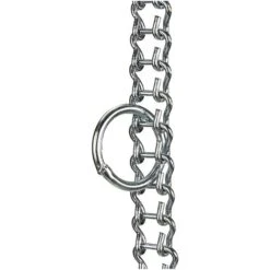 MADE IN ITALY Collare A Scaletta In Acciaio Nichelato Per Cani Con Targhetta -45 Cm -Cibi per cani in Italia 7258024 4