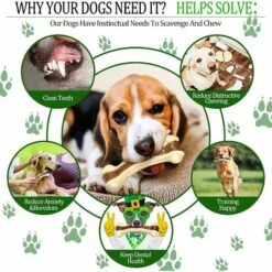 Giocattoli Da Masticare Per Cani Per Masticatori Aggressivi, Confezione Da 2 Ossa Di CaneGiocattoli Per La Dentizione Del Cane Dal Sapore Indistruttibile Per Razze Di Cuccioli Di Taglia Grande/media/p -Cibi per cani in Italia 74926031 3