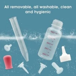 Kit Da 7 Bottiglie Per Gattino E Cucciolo, Kit Per Biberon Con Capezzolo In Silicone Di Ricambio Per Gattino, Cucciolo, Neonato, Animali Domestici (rosa) （2 Pezzi） -Cibi per cani in Italia 74926487 5