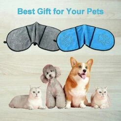 Asciugamano Per Cani Super Assorbente Asciugamano In Microfibra Asciugamano Per Animali Lavabile E Asciugabile -Cibi per cani in Italia 75982968 3