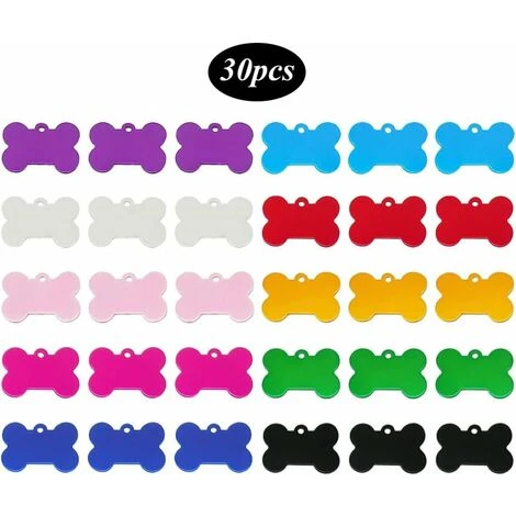 Medagliette Per Cani 30 Pezzi Medagliette Per Cani Personalizzate Medagliette Per Cani In Alluminio A Forma Di Osso Di Cane Medagliette Per Cani In Alluminio Vuote Incisione Colorata 5 Medagliette Per Cani 30 Pezzi Medagliette Per Cani Personalizzate Medagliette Per Cani In Alluminio A Forma Di Osso Di Cane Medagliette Per Cani In Alluminio Vuote Incisione Colorata - immagine 3