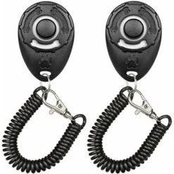 Confezioni Clicker Per Addestramento Cani, Fischietto Clicker Per Cani, Fischietto Clicker Per Cani, Per Addestramento Di Animali Domestici, Per Cani, Gatti, Uccelli, Cavalli (Nero)