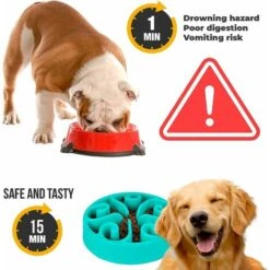 Ciotola Per Cani Anti-Glutton, Vassoio Interattivo Per Evitare L'ansia, Per Animali Domestici Di Piccola, Media E Grande Taglia (blu) -Cibi per cani in Italia 75983406 2